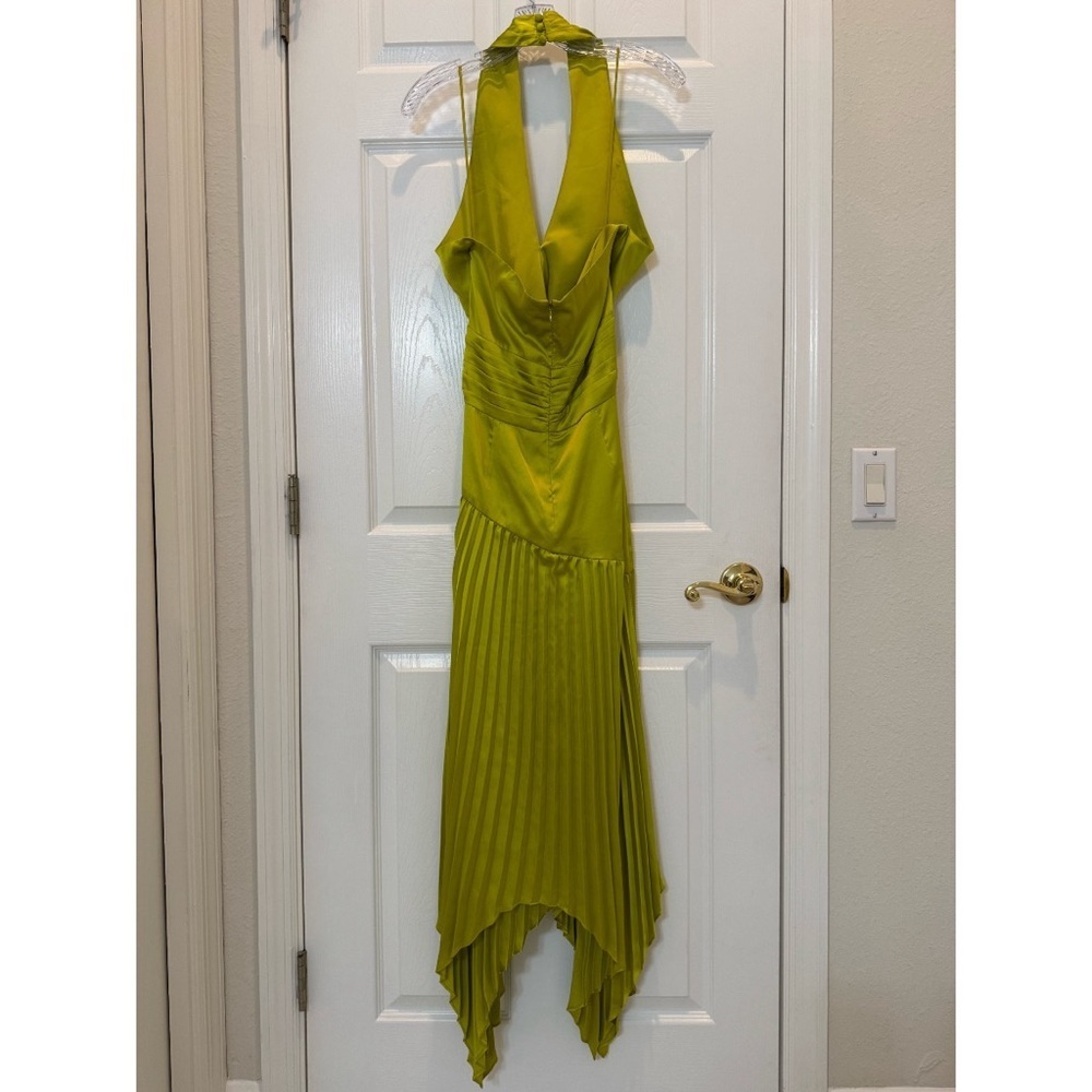 Amur Dixon Halter Dress Citrine Green Size 8 NWT - Picture 9 of 16